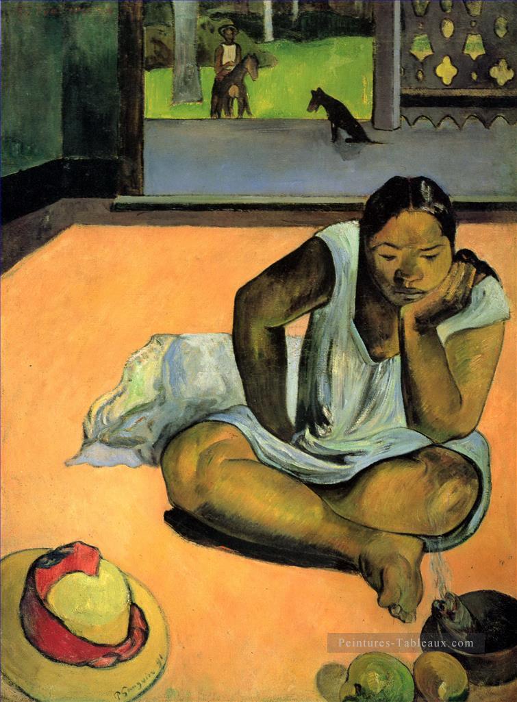 Te Faaturuma Femme couveuse postimpressionnisme Primitivisme Paul Gauguin Peintures à l'huile